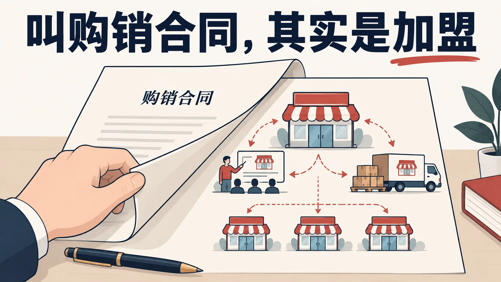 叫购销合同,其实是加盟——配图