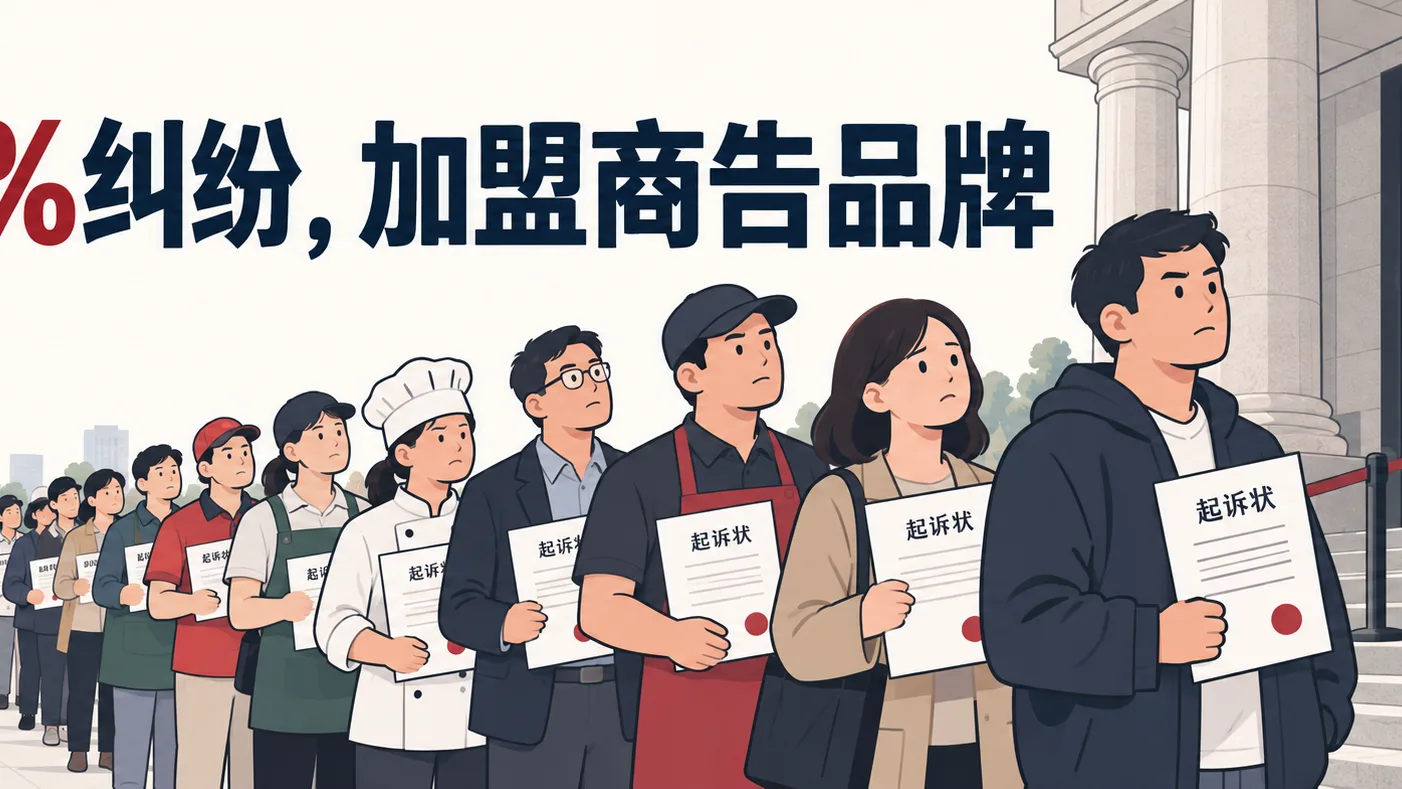98%纠纷，加盟商告品牌——法院排长队配图