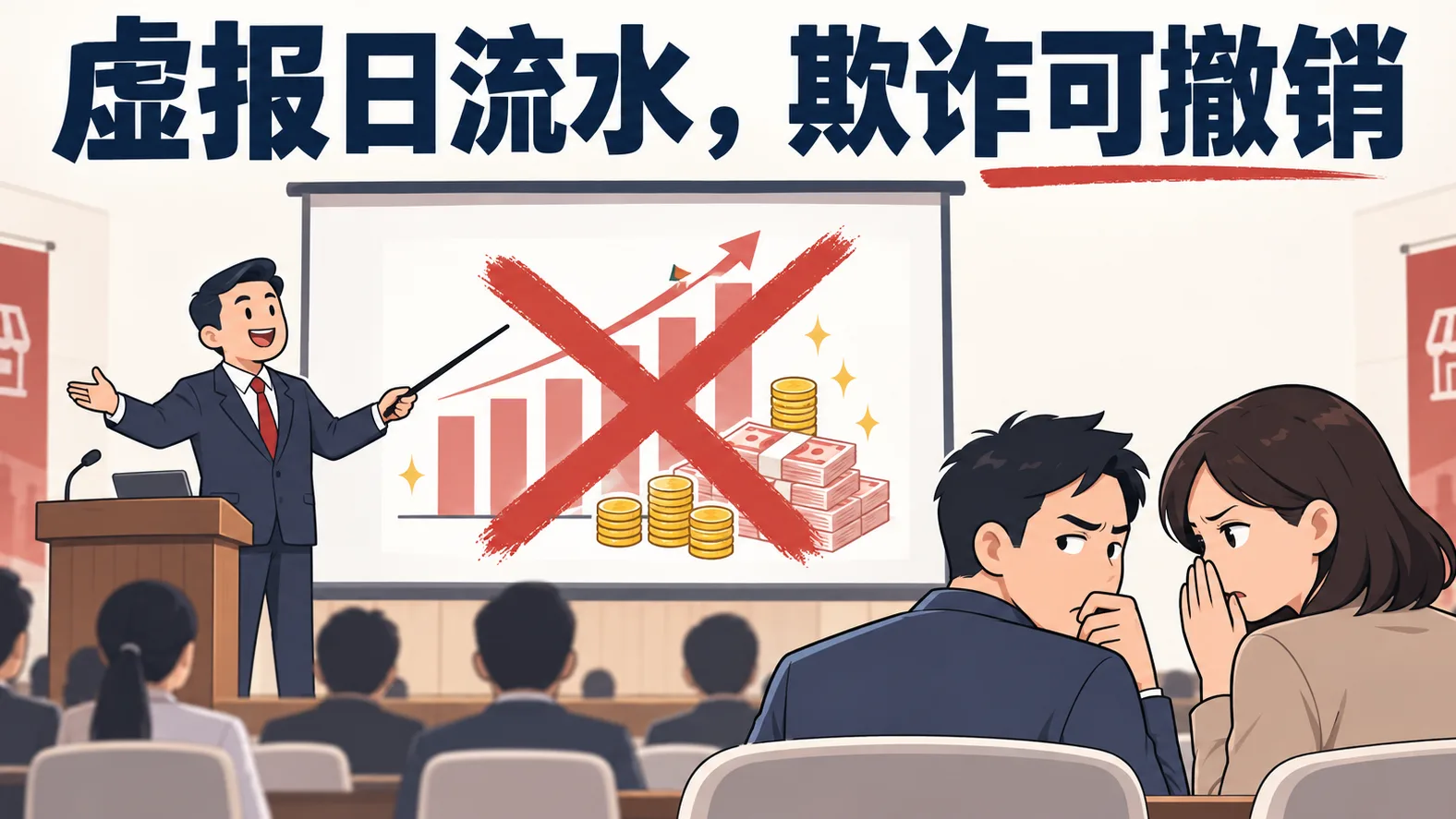 虚报日流水，欺诈可撤销——宣讲现场配图